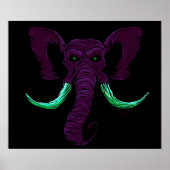 Blacklight Mammoth Poster (Vorne)