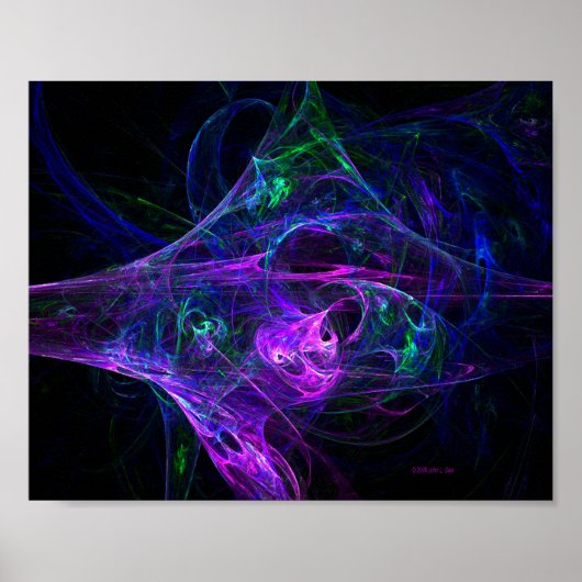 Blacklight Nightmare 8" x 10" Print Poster (Vorne)