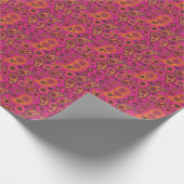 Blacklight Paisley Geschenkpapier (Ecke)