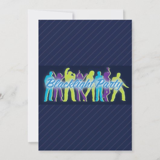 Blacklight-Party Einladung (Rückseite)