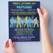 Blacklight Party Flyer Einladung Ankündigungen (Hand)