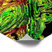 Blacklight Poster der 70er Jahre (Ecke)