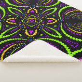 Blacklight Psytrance Nights Geometric Mandala Sherpadecke (3/4)