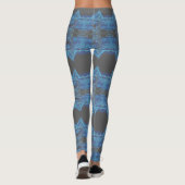 Blacklight Techno Rave Stripes Party Leggings (Rückseite)