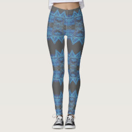 Blacklight Techno Rave Stripes Party Leggings