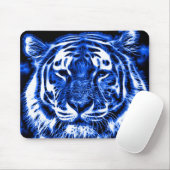 Blacklight Tiger-Geist-Fraktal-Tierdruck Mousepad (Mit Mouse)