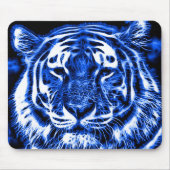 Blacklight Tiger-Geist-Fraktal-Tierdruck Mousepad (Vorne)