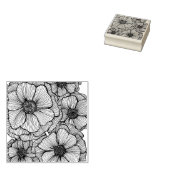 Blackline-Blume Rubber-Briefmarke Gummistempel (Stempel)
