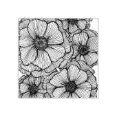 Blackline-Blume Rubber-Briefmarke Gummistempel (Prägung)