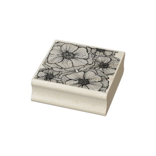 Blackline-Blume Rubber-Briefmarke Gummistempel (Stempel)