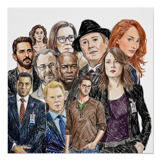 Blacklist - Collage Poster (Vorderseite)
