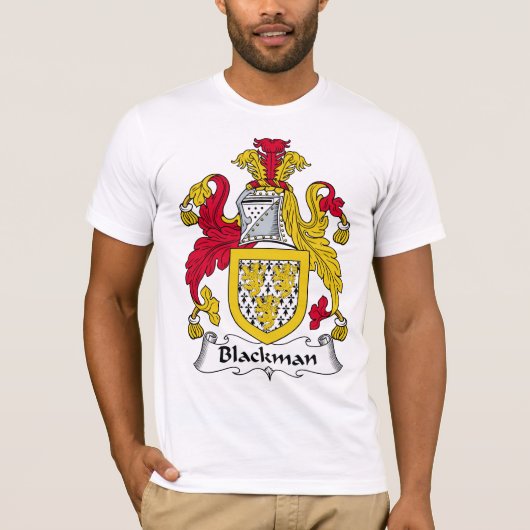 Blackman Familienwappen T-Shirt (Vorderseite)