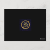 Blackmere & Co. Luxus-Treppenhaus-Dankeskarten |  Postkarte (Rückseite)