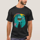 BlackMid Century Modernes I Need Space Cat T - Shi T-Shirt (Vorderseite)