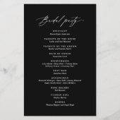 BlackModern Minimalistisch Calligraphy Wedding Pro (Rückseite)