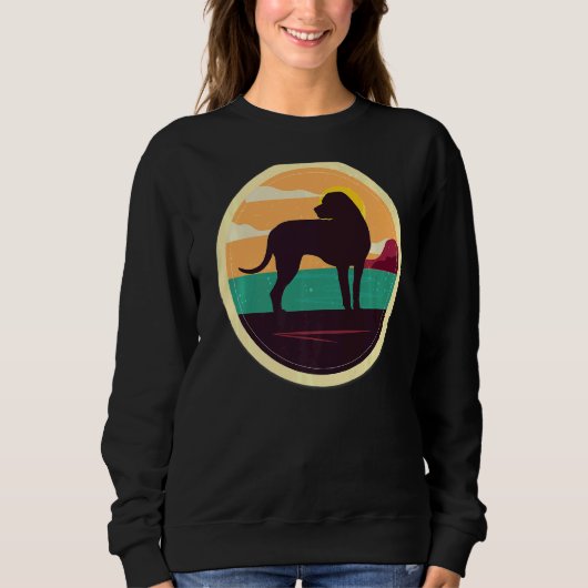 Blackmouth Cur Retro Sweatshirt (Vorderseite)