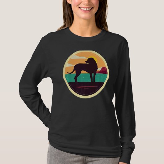 Blackmouth Cur Retro T-Shirt (Vorderseite)
