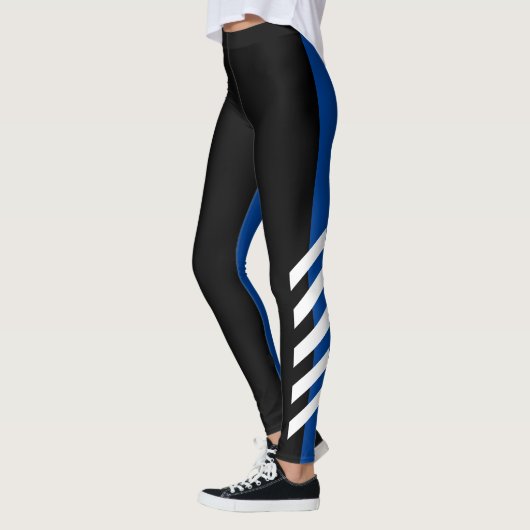 Black'n'Blue Streifen-Leggings Leggings (Links)