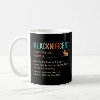 Blacknificent African American Black Queen Black H Kaffeetasse