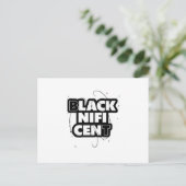 Blacknificent bedeutet Black Pride Black History M Ankündigungspostkarte (Stehend Vorderseite)