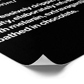 Blacknificent Definition African Black Pride Melan Poster (Ecke)
