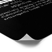 Blacknificent Definition Black History Juneteste Poster (Ecke)