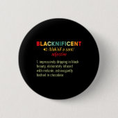 Blacknificent Definition Black Pride Black Button (Vorderseite)