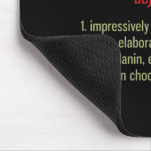 Blacknificent Definition Black Pride Black Mousepad (Ecke)