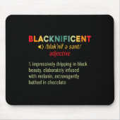 Blacknificent Definition Black Pride Black Mousepad (Vorne)