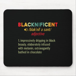 Blacknificent Definition Black Pride Black Mousepad