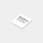 Blacknificent Definition Pro Black History Monat Post-it Klebezettel (angewinkelt)