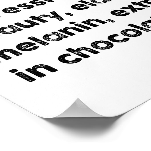 Blacknificent Funny Definition Black History Monat Poster (Ecke)