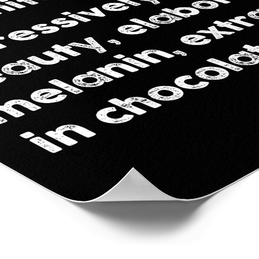 Blacknificent Funny Definition Black History Monat Poster (Ecke)