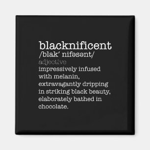 Blacknificent Wörterbuch Black History Month Meme  Magnet