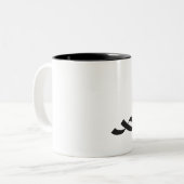 BlackNinja Zweifarbige Tasse (Vorderseite Links)