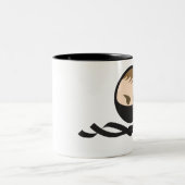BlackNinja Zweifarbige Tasse (Mittel)