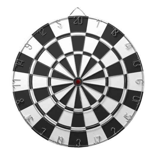 Black'n'White Dartboard Dartscheibe (vorne)