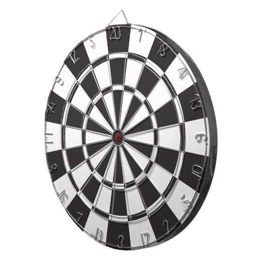 Black'n'White Dartboard Dartscheibe (Vorderseite rechts)