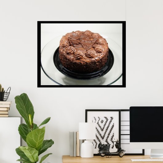 Blackout Chocolate Cake Poster (Heimbüro)