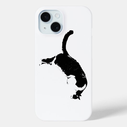 Blackout-Katze Case-Mate iPhone Hülle (Rückseite)