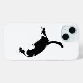Blackout-Katze Case-Mate iPhone Hülle (Rückseite (Horizontal))
