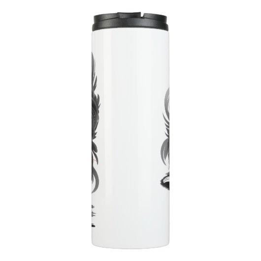 Blackpanther mit Frauen Thermosbecher (Rückseite)