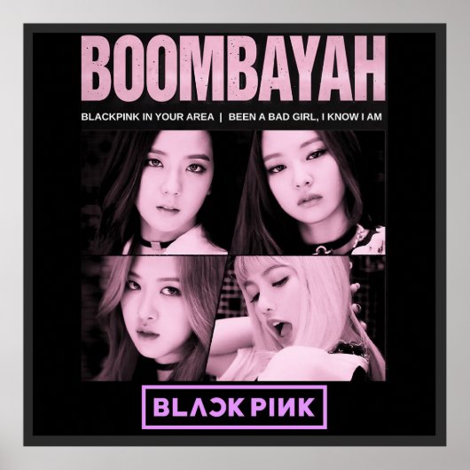 BlackPink BoomBayah Poster (Vorne)