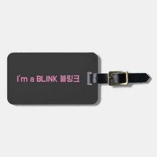 Blackpink Ich bin ein blindes koreanisches Gepäcka Gepäckanhänger