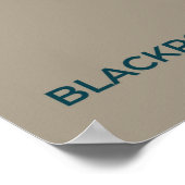 Blackpoll Warbler Migration Map - Minimalistisch Poster (Ecke)