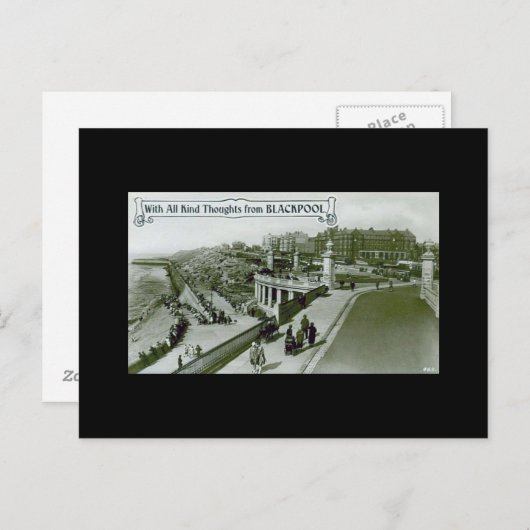 Blackpool, alte Postkarte (Vorne/Hinten)