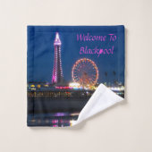 Blackpool Beach Lights at Night Bath Set (Waschlappen)