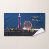 Blackpool Beach Lights at Night Bath Set (Handtuch)