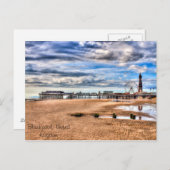 Blackpool Beach Postkarte (Vorne/Hinten)