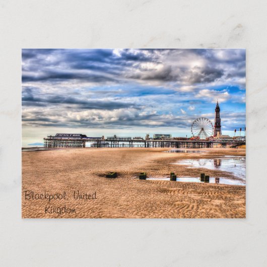 Blackpool Beach Postkarte (Vorderseite)